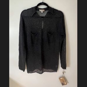 New beautiful elegant black sweater Jacklin. Size 12